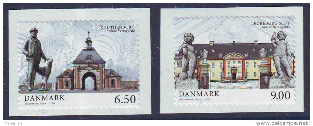 Denmark 2014. Danish Manor Houses. 2 V. MNH. Pf.** - Nuovi