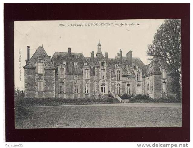 90 Chateau De Rougemont Vu De La Pelouse édit. Le Deley  N° 185 - Rougemont-le-Château