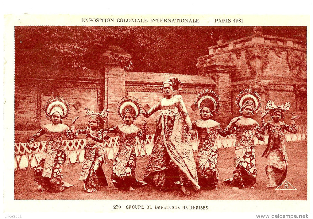 Expositions. Groupe De Danseuses Balinaises à L'exposition Coloniale De Paris En 1931. - Expositions