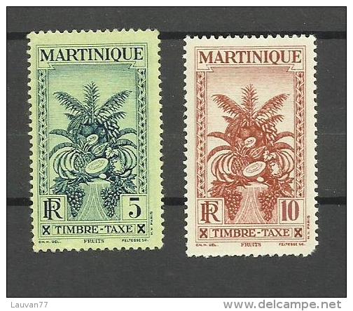 Martinique Taxe N°12, 13 Et Poste Aérienne N°1 - Timbres-taxe