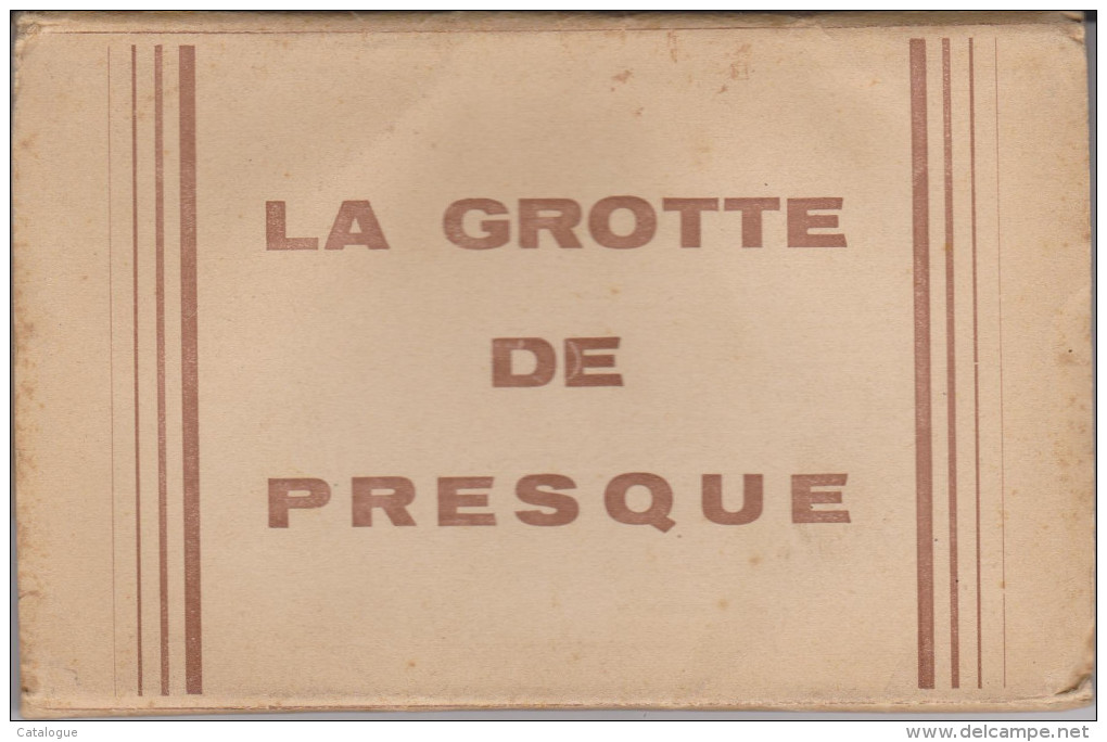 CARNET  12 CPA - 46 - GROTTE DE PRESQUE - Autres & Non Classés