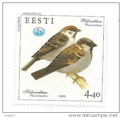 Estonia / Estland - House Sparrow Bird Stamp 2003 MNH - Estland