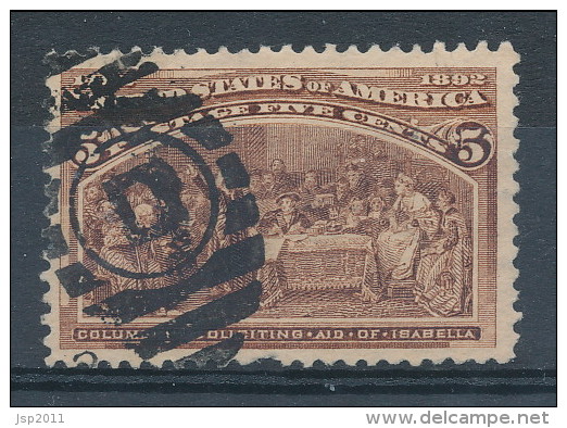 USA 1893. Scott # 234. 5 C  Chocolate. Columbian Exposition Issue. USED - Usati