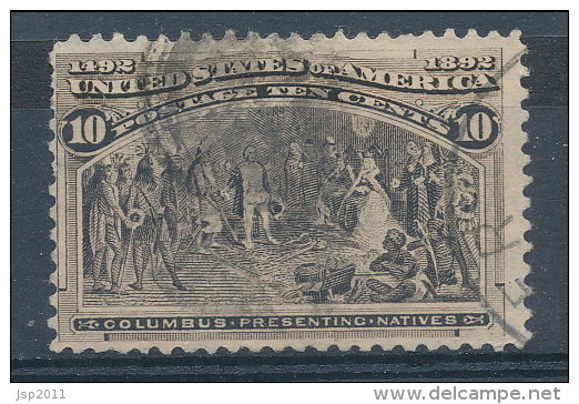 USA 1893. Scott # 237. 10c  Black Brown.  Columbian Exposition Issue. USED - Usati