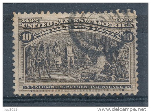 USA 1893. Scott # 237. 10c  Black Brown.  Columbian Exposition Issue. USED - Usados