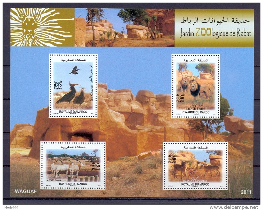 Morocco/Maroc 2012 – Minisheet - The 100th Anniversary Of Rabat Zoo - Marokko (1956-...)