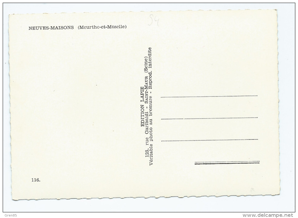 CPSM MULTIVUES COLORISEE SOUVENIR DE... NEUVES MAISONS, ASPECT LIVRE, MEURTHE ET MOSELLE 54 - Neuves Maisons