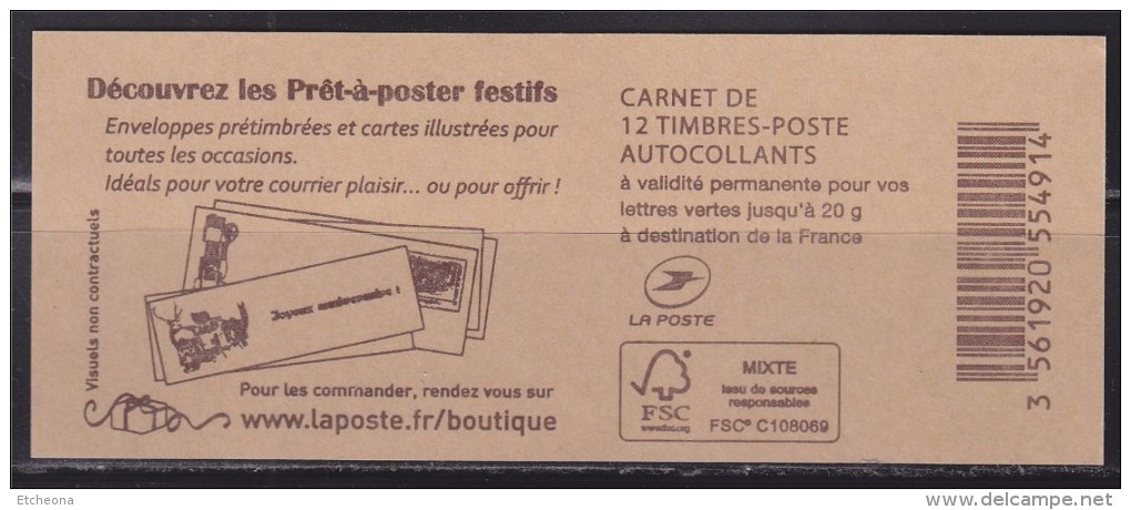 = CARNET 12 Marianne Et La Jeunesse TVP LV -20g N°095 Découvrez Les Prêt à Poster Festifs Ciappa Kawena 858-C10 - Altri & Non Classificati