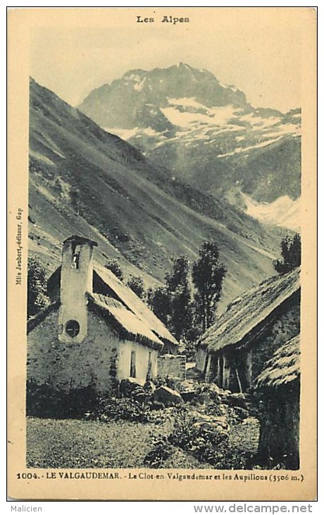 Depts Divers- Hautes Alpes - Ref  BB689 - Le Valgaudemar - Le Clot En Valgaudemar Et Les Aupillous - Carte Bon Etat - - Autres & Non Classés