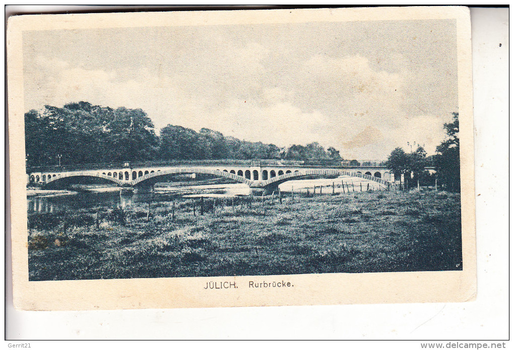 5170 JÜLICH, Rurbrücke, 1918 - Juelich