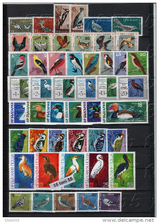 BULGARIA / Bulgarie 1959/2014 –Birds / Oiseaux  Stamps+S/M + S/S – MNH - Collections, Lots & Series