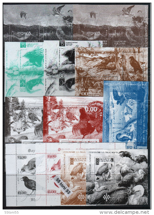 BULGARIA / Bulgarie 1959/2014 –Birds / Oiseaux  Stamps+S/M + S/S – MNH - Collections, Lots & Series