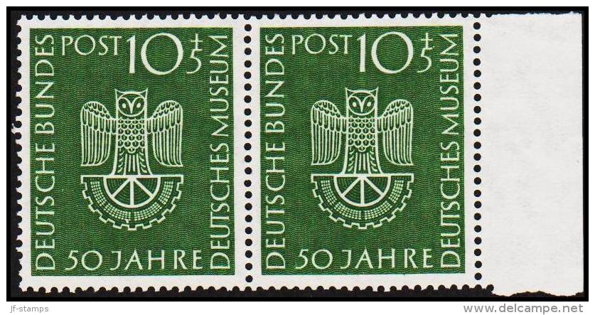 1953. Deutsches Museum. 10 + 5 Pf. Pair. (Michel: 163) - JF220009 - Sonstige & Ohne Zuordnung