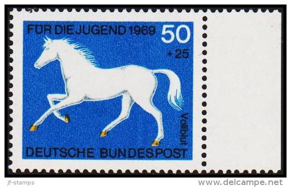 1969. Pferde. 30 + 15 Pf. (Michel: 580) - JF220699 - Altri & Non Classificati