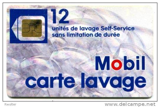 @+ Carte De Lavage MOBIL - BULLES TYPE 1 - 12 UNITES - SO3. - Autowäsche