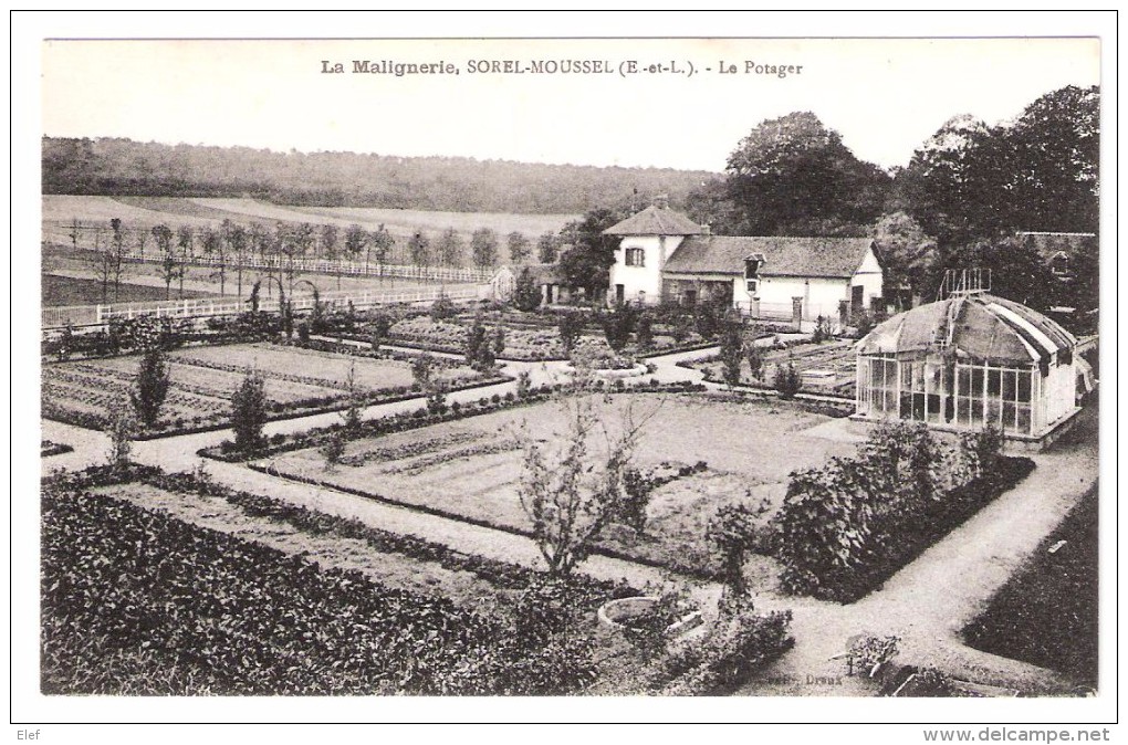 SOREL MOUSSEL , Eure Et Loir ; La Malignerie ; Le Potager ; TB - Sorel-Moussel