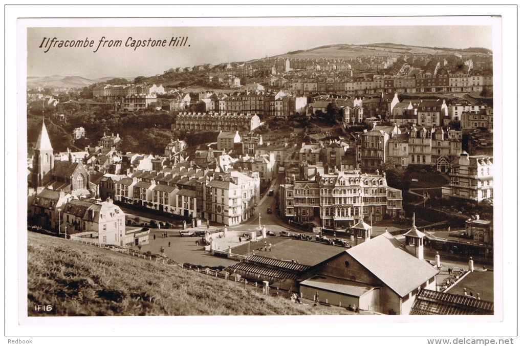 RB 1029 - Real Photo Postcard - Ilfracombe From Capstone Hill -  Devon - Ilfracombe