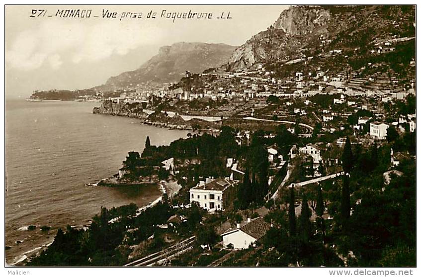 Depts Divers- Monaco - Ref  BB625 - Monaco - Vue Prise De Roquebrune - Carte Bon Etat - - Autres & Non Classés