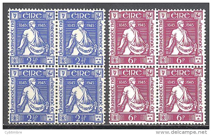 Irlande: Yvert N° 102/4**; Bloc De 4; Fraicheur Postale; ; Voir Scan - Unused Stamps