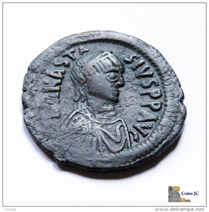 Imperio Bizantino - Anastasio - Follis - 498-518dC - Bizantine