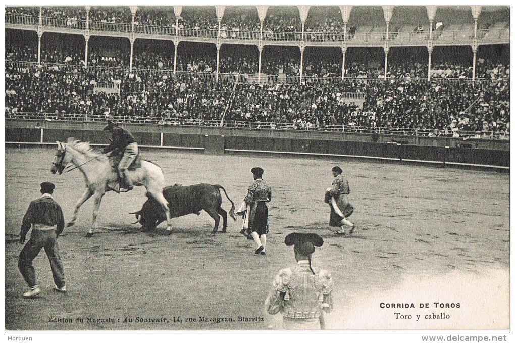 12358. Postal Fieta De Toros BIATTITZ (Francia) - Toros