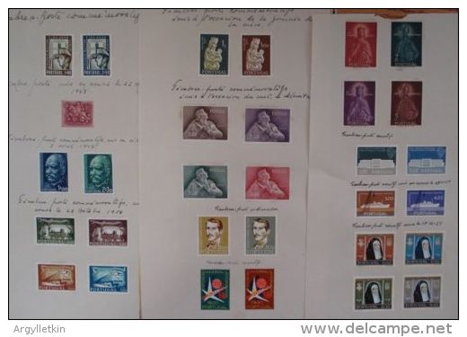 SMALL COLLECTION OF PORTUGUESE STAMPS 1947-1959 ALMEIDO GARRETT, SAO PAOLO - Sammlungen