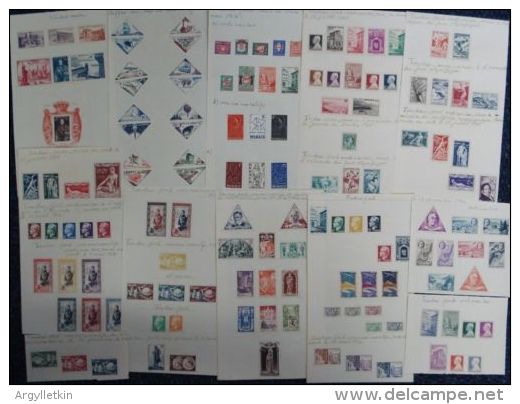 COLLECTION OF MONACO STAMPS 1939-1959 SALAMACIS NYMPH - Lots & Serien