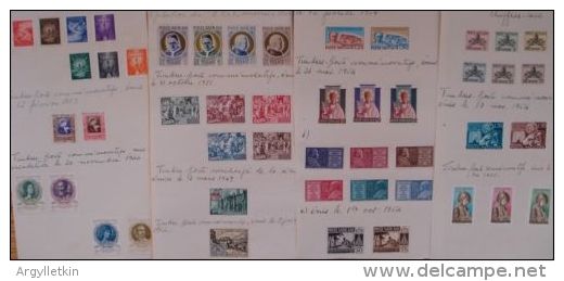 COLLECTION OF VATICAN STAMPS 1944-1959 COUNCIL OF CHALCEDON - Collections