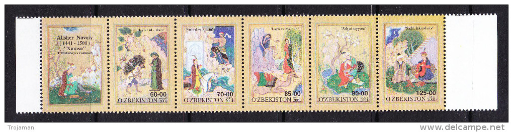 UZB2-	15	UZBEKISTAN- 2001 ART STARTING PRICE FOR THE ONE SET - Usbekistan