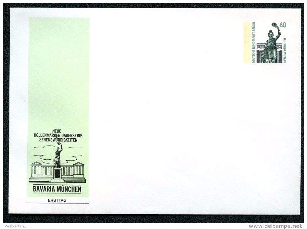 BERLIN PU137 B1/001 Privat-Umschlag BAVARIA MÜNCHEN ** 1987 Kat. 4,00 € - Private Covers - Mint