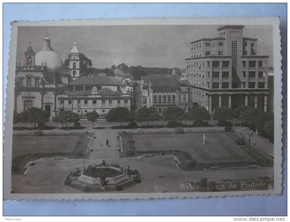 1 POSTCARD POSTAL PC CPA - BRASIL BRAZIL !!! SALVADOR BAHIA PRAÇA PIEDADE WESSEL - Salvador De Bahia