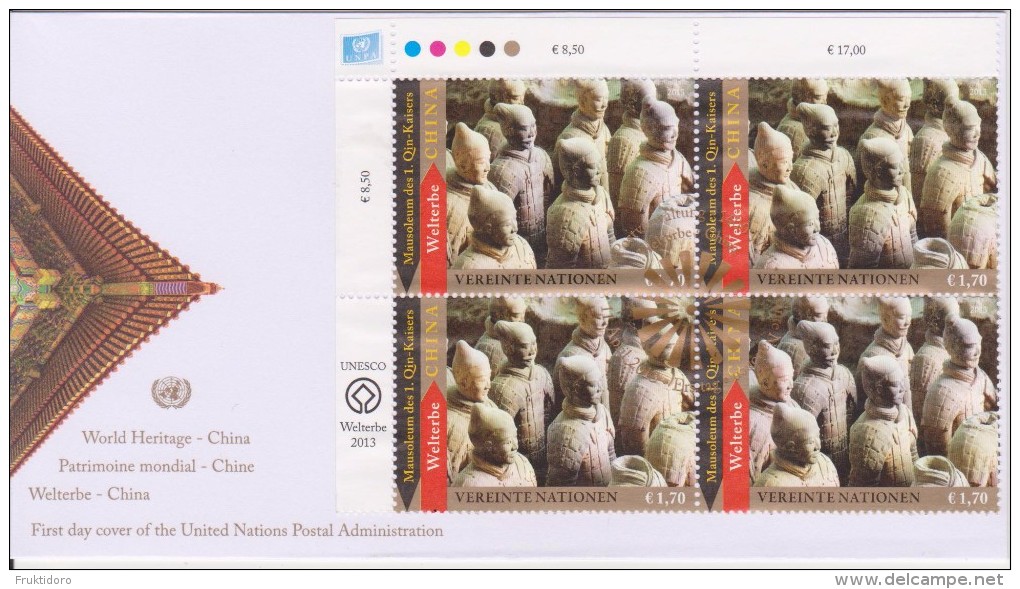 United Nations FDC Mi 769 - World Cultural Heritage - China - Terracota Soldiers - Cancellation Vienna - 2013 - FDC