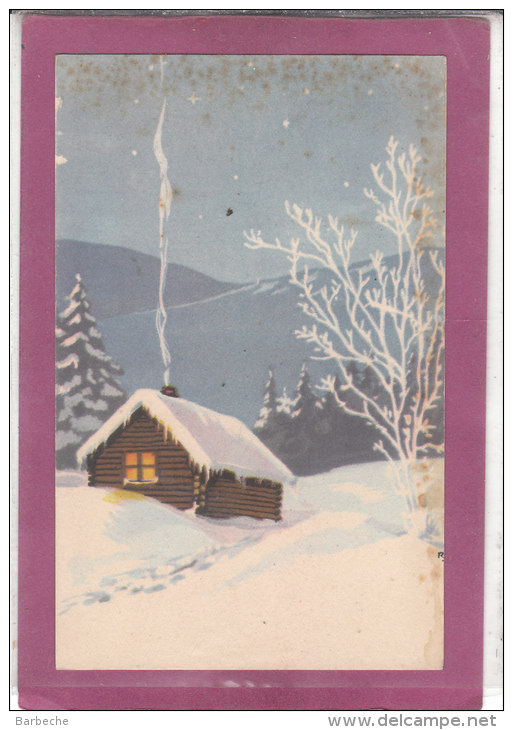 Dessins De 11 Cartes  Paysages D' Hiver - 5 - 99 Postales