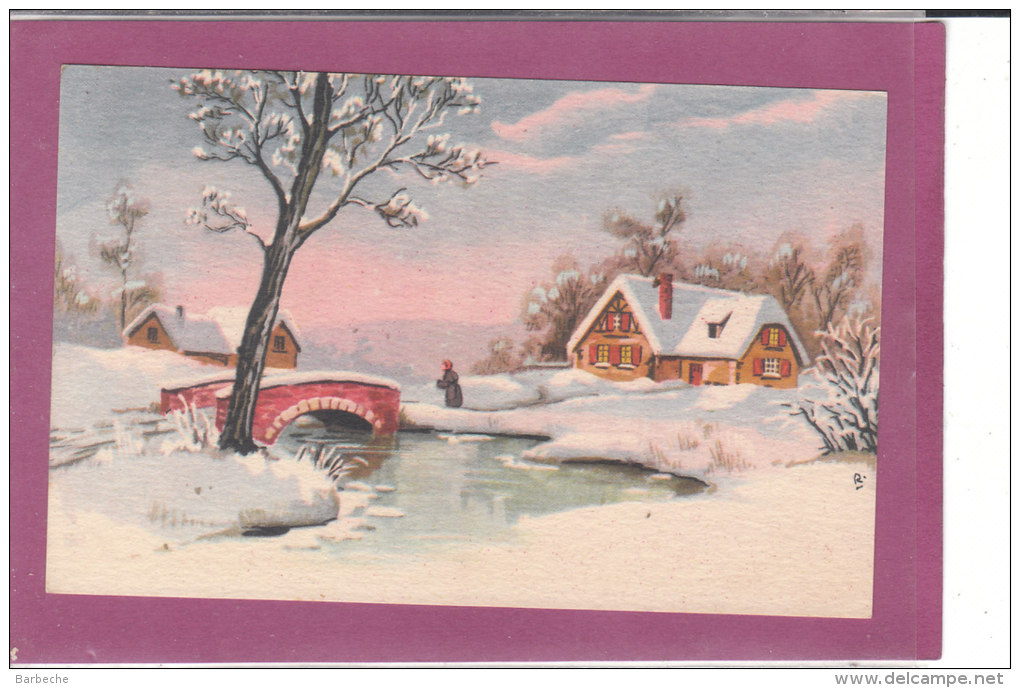 Dessins de 11 Cartes  Paysages d' Hiver