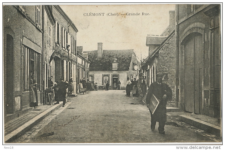 Clemont Sur Sauldre  Grande Rue  Edit Thiercelin Aubigny Sur Nère - Clémont