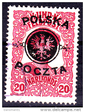 POLAND 1918 Lublin Fi 18 Used Signed Schmutz - Ungebraucht