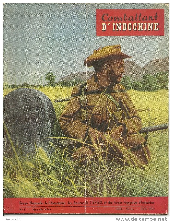 INDOCHINE - Juin 1952 - "COMBATTANT D´INDOCHINE" Revue Mensuelle De L´Ass Des Anciens Du C.E.F.E.O. Et Des Forces Fses - Français