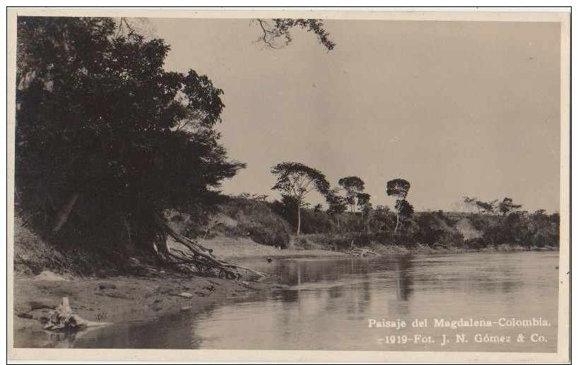 CPA COLOMBIE COLOMBIA Rio Magdalena Real Photo Photographe EL REGALO BOGOTA 1922 - Colombie