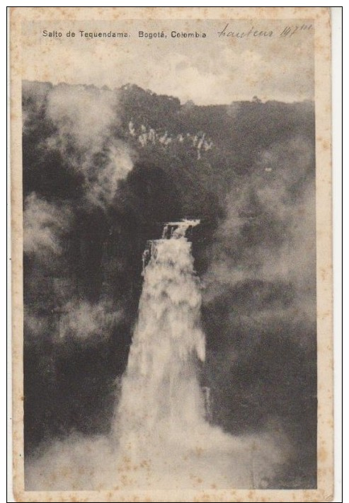 CPA COLOMBIE COLOMBIA BOGOTA Salto De Tequendama 1916 - Kolumbien