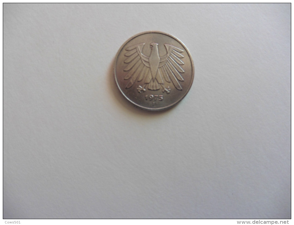 Allemagne :  5 Deutsche Mark 1975 - 5 Marcos