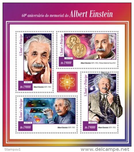 S. Tome&Principe. 2015 Albert Einstein. (112a) - Albert Einstein