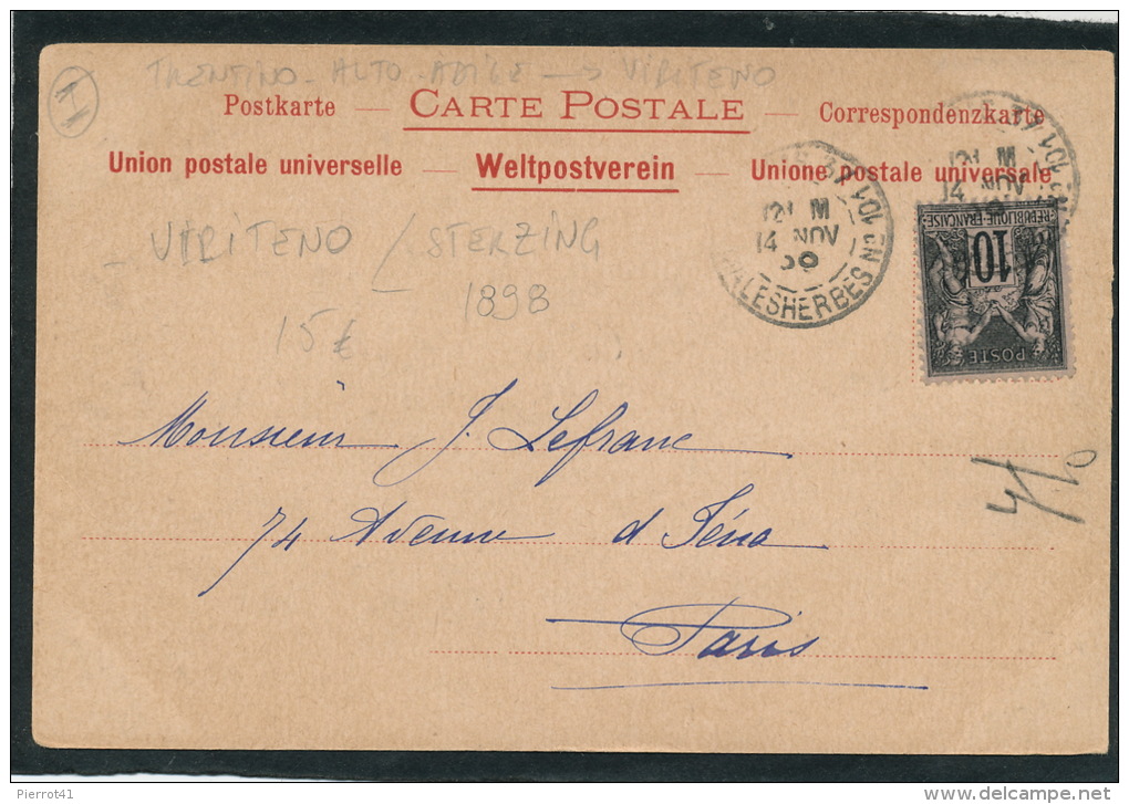 ITALIE - VIPITENO - STERZING - Brenner Mit Hôtel Post (1898) - Vipiteno