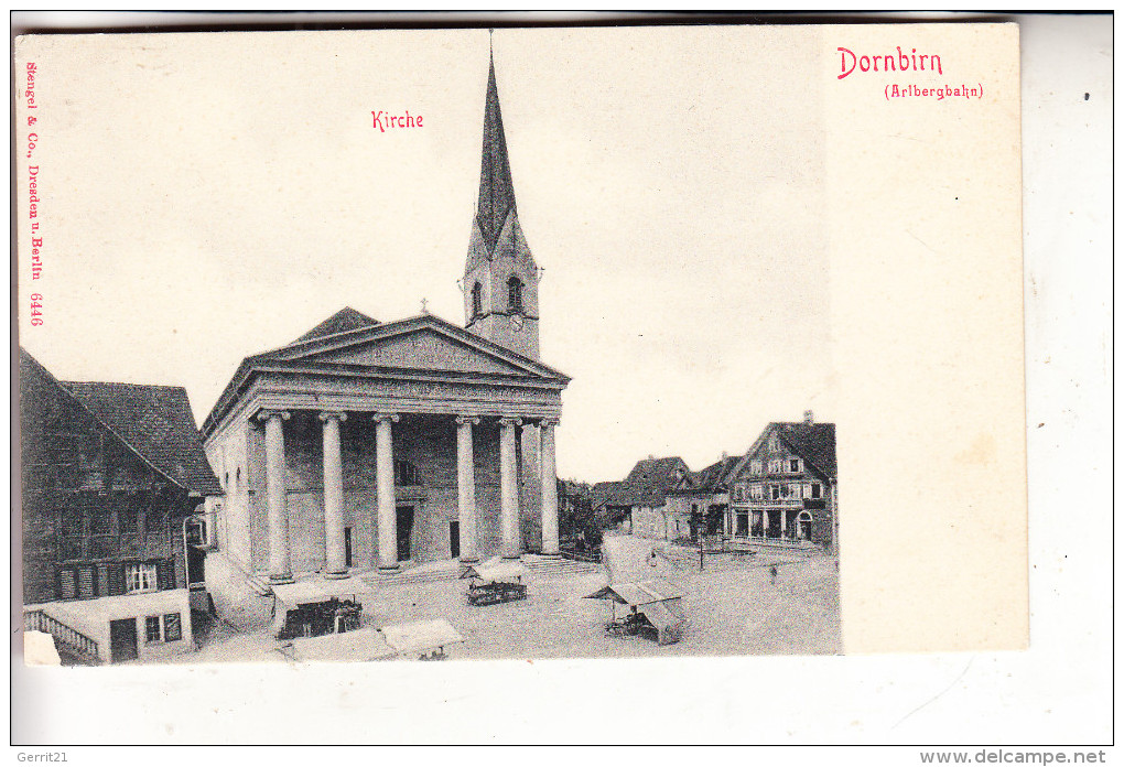 A 6850 DORNBIRN, Kirche, Ca. 1905 - Dornbirn