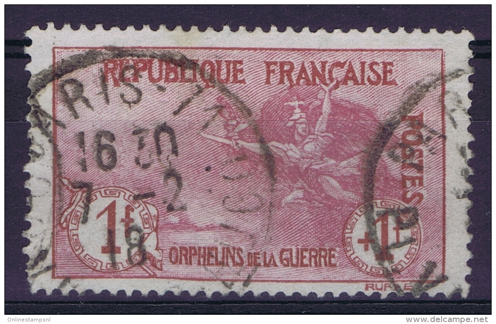 France: 1917 Yv Nr  154 Used Obl. - Oblitérés