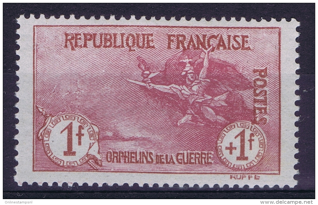 France: 1917 Yv Nr  154 MH/* - Unused Stamps