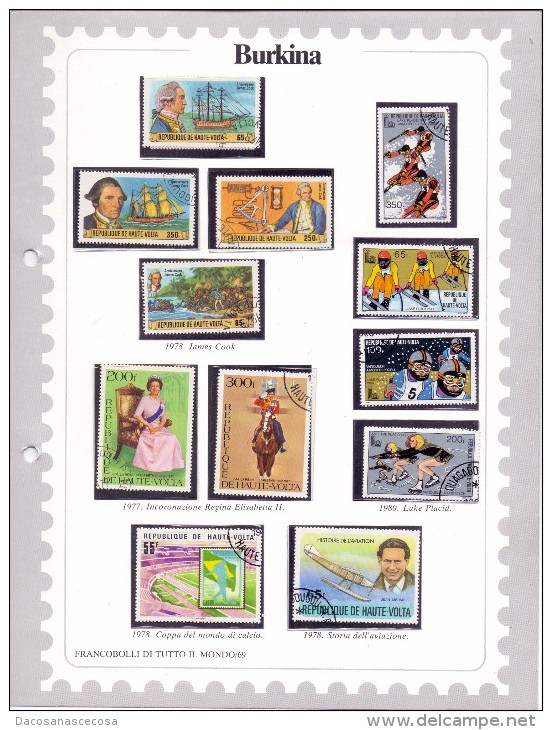 BURKINA - EMISSIONI DIVERSE - USATO - Vrac (max 999 Timbres)