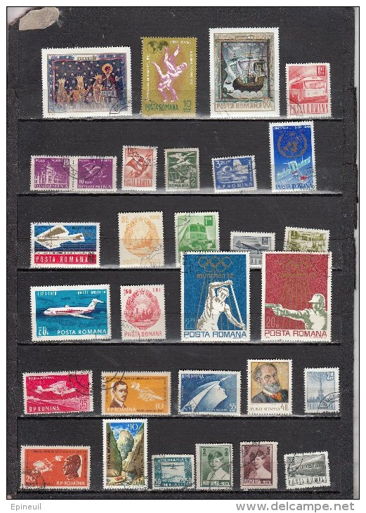 ROUMANIE ° LOT DE 29 TIMBRES OBLITERES DIFFERENTS - Andere & Zonder Classificatie