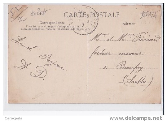 Carte 1910 SILLE LE PHILIPPE / LA GARE (train ,tramway,tramways) - Autres & Non Classés