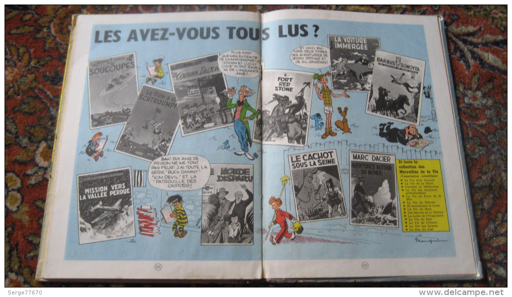 les aventures de SPIROU et Fantasio 2 Il y a un sorcier à Champignac Franquin édition 1960