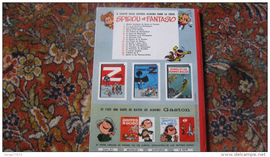 Les Aventures De SPIROU Et Fantasio 7 Le Dictateur Et Le Champignon Franquin édition 1966 - Spirou Et Fantasio
